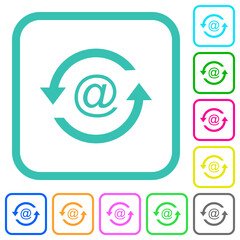 Reload emails vivid colored flat icons