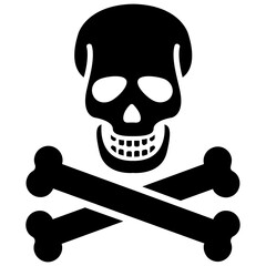 
Skull symbol of toxic
