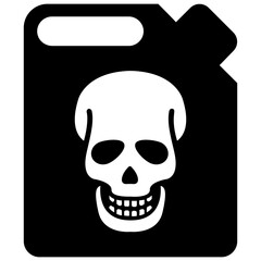 
Skull symbol of toxic

