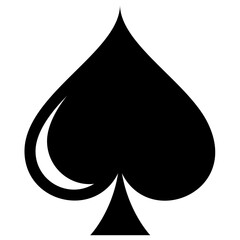 
Spade logo of a poker card 

