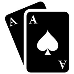 
Spade over a card, spade card 
