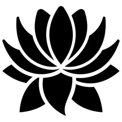 
Isolated water lily vector icon design

