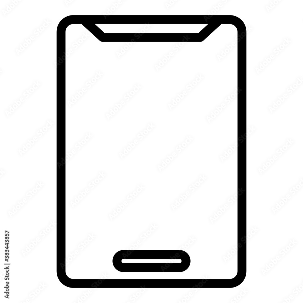 Poster tablet monitor icon. outline tablet monitor vector icon for web design isolated on white background