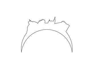 Feldkirch city skyline in Austria. 