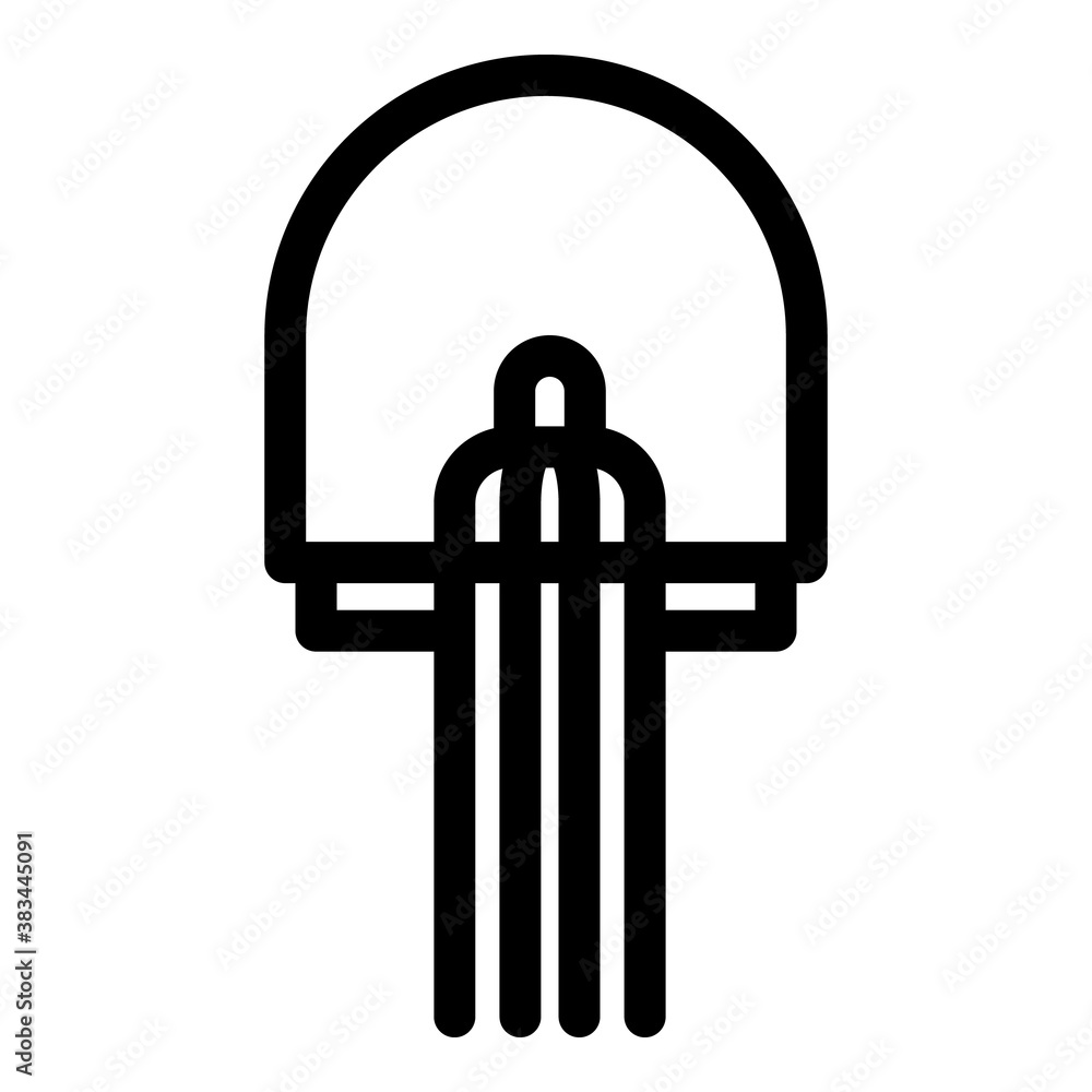 Poster semiconductor diode icon. outline semiconductor diode vector icon for web design isolated on white b