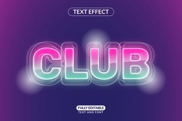 Editable Text Style Effect Night Club