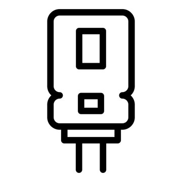 recommend clip art: Aluminum capacitor icon. Outline aluminum capacitor vector icon for web design isolated on white background