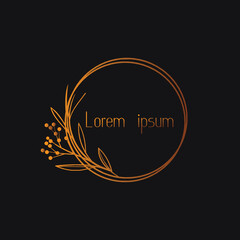 Obraz premium nature tree branch leaf vector icon illustration logo design