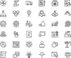 business vector icon set such as: orator, paying, connection, driving, deal, politician, perspective, resource, time, asic, government, transaction, biology, medicine, rectangle, letter, bulb