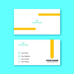 Business card for company and business