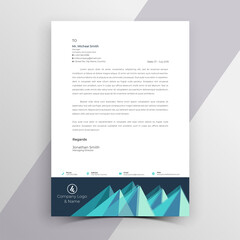 Fototapeta premium Modern Vector Letterhead Template Design