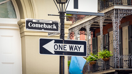 Street Sign to Comeback