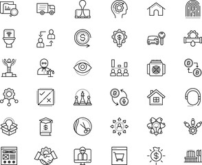 business vector icon set such as: avatar, miner, ui, wc, monitoring, way, renting, customer, icons, rectangular, cpu, metallic, pedestal, pipe, winner, cost, eyesight, toilet, fix, graduation, chess