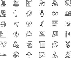 business vector icon set such as: time, coffee, setting, talk, forum, png, urban, connect, nautical, banking, dollar, leather, lens, greeting, bookkeeping, control, anonymous, friendship, solar