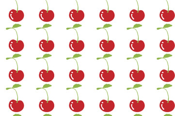 cherry fruit pattern. Suitable for backgrounds and wallpapers.