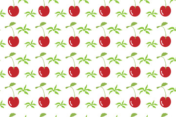 Fototapeta na wymiar cherry fruit pattern. Suitable for backgrounds and wallpapers.