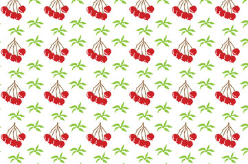 cherry fruit pattern. Suitable for backgrounds and wallpapers.