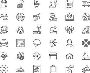 business vector icon set such as: crowd, challenge, build, funnel, grid, access, microphone, statistic, designer, colored, outside, express, infographic, environment, toy, error, filled, cpu, credit