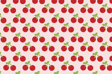 cherry fruit pattern. Suitable for backgrounds and wallpapers.