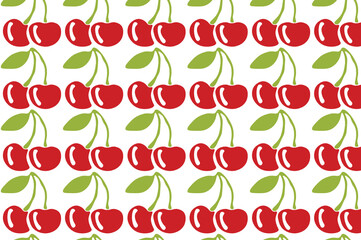 cherry fruit pattern. Suitable for backgrounds and wallpapers.