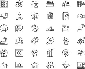 business vector icon set such as: tick, paper, score, podium, mechanism, friend, source, control, notebook, desk, winner, contact, pawn, chessboard, corporate, flag, survey, partner, brand, server