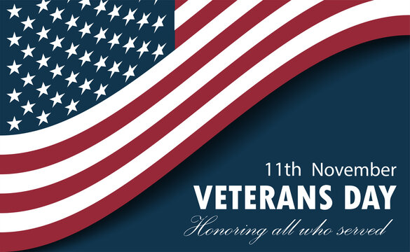 Happy Veterans day greeting card