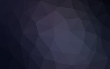 Dark BLUE vector low poly texture.
