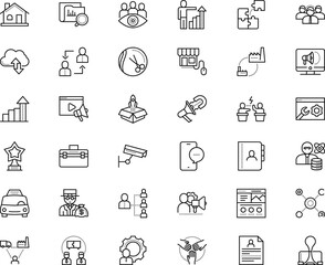 business vector icon set such as: mark, shipment, cell, rocket, transfer, lead, caution, audit, infographic, security, stress, tourism, metallic, hardware, position, female, trophy, check, hiring