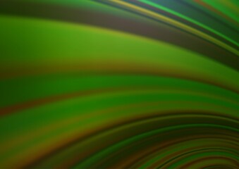 Light Green vector glossy bokeh pattern.