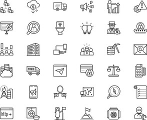 business vector icon set such as: washer, patient, navigation, base, indoor, barrister, learning, style, pen, tie, reminder, padlock, tourism, environment, queue, front, distillery, contour