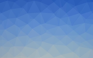 Light BLUE vector shining triangular pattern.