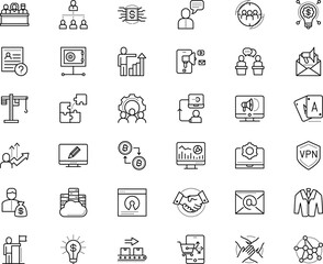 business vector icon set such as: launch, logistics, fortune, ripple, package, human resources, account, duty, cv, classroom, construction, cryptocurrency, post, cardboard, glass, watch, pay, wheel
