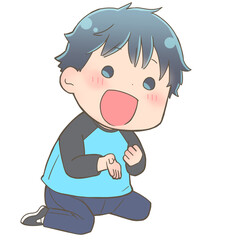 ひらめいた男の子