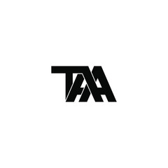 taa letter original monogram logo design