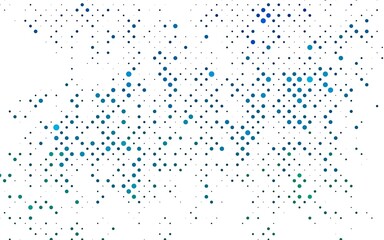 Light Blue, Green vector pattern with spheres.