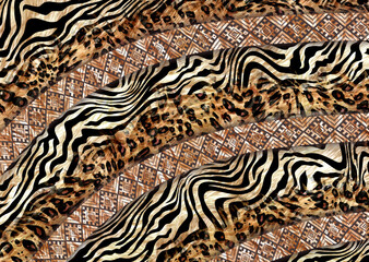 Fototapeta na wymiar abstract leopard print texture design 