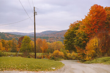 Autumn country road, Vermont