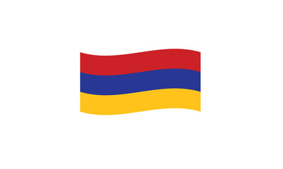 Armenia flag waving vector illustration