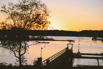 Sunset at Boothbay Harbor, Maine