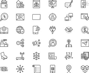 business vector icon set such as: hour, per, usability, slide, spam, lens, term, dinner, exterior, pin, assistance, supervisor, multimedia, structure, tax, greeting, timetable, services, cog, group