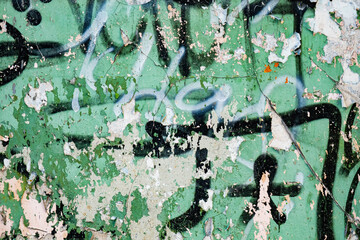 Graffiti art Wall old texture Background