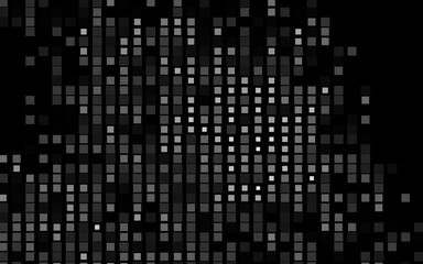 Dark Silver, Gray vector background with rectangles.