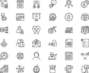 business vector icon set such as: space, tooth, together, seo, programming, invest, showcase, eps, emblem, client, conformity, attention, cleaning, waves, password, privacy, find, asset, startup