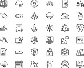 business vector icon set such as: machinery, cms, infrastructure, dirty, account, clean, gold, solution, follow, knight, clock, finger, blog, networking, study, project management, journey, staff