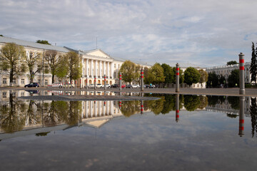 Yaroslavl. Soviet square. Historical complex of buildings of Provincial offices. 18th century.