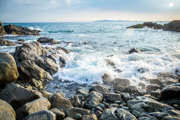 Sea view from the shore