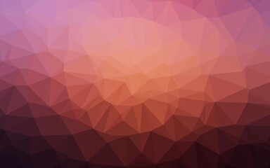 Obraz premium Dark Pink, Yellow vector polygonal pattern.