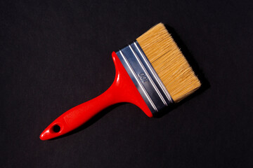 brush for painting on a blue background. Repair concept.