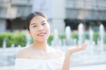 portrait of a woman smiling