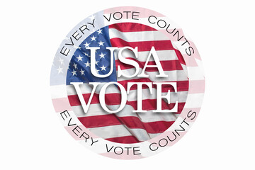 Banner for presidential election in USA. Vote concept	